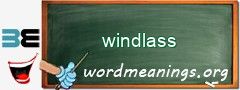 WordMeaning blackboard for windlass